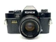Konica FP-1 Program Black Good 35mm Analog SLR 50mm f/1.7 Kit Lens AR