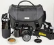 Nikon N50 35mm SLR Film Camera 2 Lenses, Filters, Nikon Bag  UNTESTED 