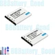 2x Battery for Casio NP-20 Exilim EX-Z8 EX-Z11 EX-Z60 EX-Z65 EX-Z70