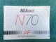 Nikon N70 Camera Instruction Manual English Original F70