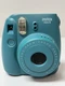 FUJIFILM Instax Mini 8 Tile Blue Instant Film Camera - EXCELLENT - FULLY TESTED