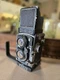 1937 Rolleiflex Automat TLR Camera Schneider Xenar 75mm w/Heiland Flash Handle 