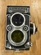 TLR Rolleiflex 3,5F Zeiss Planar 3.5/75mm coated lens 120 film camera with hood