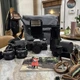 Canon AE-1 Program Camera w/ 50mm f/1.8 FD Lens 35mm w/flash plus extra lenses!