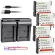 Kastar Battery Dual USB Charger for NP-130 & Casio Exilim EX-ZR710 EX-ZR1000WE