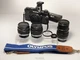 Olympus OM-1 35mm Film Camera SLR w/Zuiko 3Lens, Motor Drive Winder2 -Excellent+