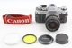 [MINT+++] Canon AE-1 Silver 35mm Film Camera SLR FD 28mm f2.8 SC Lens From JAPAN