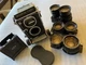 Mamiya C220 professional Twin Lens Film Camera W/ Sekor 180mm, 105 & 65 Lenses