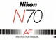 NIKON N70 AF ORIGINAL INSTRUCTION MANUAL & PHOTO GUIDE (NK3115)