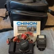 Chinon CP-7m Multi-Program SLR Camera Black with 50mm Lens, Flash, Case, Manual