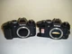 Vintage Konica FS-1 35mm Film Camera Body Only LOT OF 2 (AS-IS)