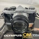 Olympus OM-2N 35mm SLR Film Camera w/ Bag 49mm 28mm Lenses Manuals Untested