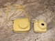 Fujifilm Instax Mini 8 Instant Camera w/case Tested and Working - Pastel Yellow