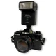 Minolta X-700 35mm Film SLR Camera Kit with 50mm Lens, Vivitar 2000 Flash, Works
