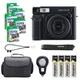 Fujifilm Instax Wide 400 Camera (Jet Black) w/ Case & 100 Wide Film