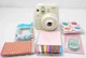 Fujifilm Instax Mini 8 Camera w/Acces &bull; White Color Close Up Lens Frame Stickers