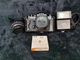 Vintage Ricoh KR-5 Super Camera with 2 Lenses, Vivitar 1900 Flash, and Optex Bag