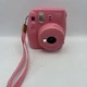 Fujifilm Instax Mini 9 Instant Film Camera - Flamingo Pink TESTED WORKS W/ Strap