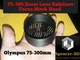 Olympus or other 75-300mm Zoom Lens Bahtinov Focus Mask Hood