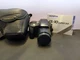 OLYMPUS IS-10 SUPER DLX 4X ZOOM FILM CAMERA w/ ORIGINAL LEATHER CASE & MANUAL