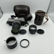 Minolta SR-1 Silver Camera 55mm f1.8 And 135mm f2.8 Auto Tele Lens Lot