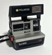 Polaroid Sun 600 LMS Vintage Instant Camera Black Silver