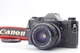 【MINT w/strap】 Canon AE-1 35mm Film Camera Black FD 28mm f/2.8 SC S.C Lens JAPAN