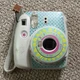 Fujifilm Instax Mini 8 Instant Camera White w/ Strap, Stickers/Decals