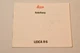 Leica R6 Anleitung, Original German Manual, Not a Copy! c1988