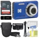 Kodak PIXPRO FZ55 Blue 16MP Digital Camera 5X Optical Zoom 28mm Wide Angle...