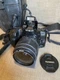 Minolta Maxxum 400si Black SLR Camera with Tamron Lens and Case