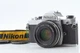 [Exc+5] Nikon FM Silver 35mm SLR Film Camera Ai-S 50mm F1.8 Lens From JAPAN