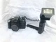 Vtg Yoshima Yo-3636 35mm Motor Drive 50mm Lens Film Camera External Flash Untest