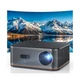 1500 ANSI 4K Full HD Projector with WiFi and Bluetooth, HAPPRUN Movie Home Th...
