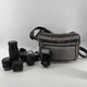 Asahi Pentax K1000 Camera w/ 50mm,80-200mm,20-50mm, Flash, Adapter & Bag
