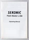 Sekonic Flash Master L-358 Light Meter Genuine Instruction Manual In English