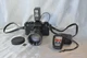Chinon CS 35mm Film Camera Suntar 1:2.8 135mm Lens Chinon Flash GM Light Meter