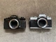 2 Minolta XG 9 35mm SLR Film Camera Bodies  (Only ) For Parts or Repair/As-Is