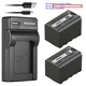 Kastar Battery Slim USB Charger for Panasonic LUMIX BGH1 Cinema 4K Box Camera