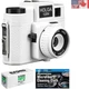 Iconic Holga 120N Film Camera in White with Ilford HP5 Film & Cloth Bundle