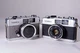 2 Collectible Rare Grey Yashica 35 ME Camera's w/ 35mm f2.8 Yashinon lens 