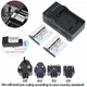 2x Battery +AC&DC Charger for LI-50B Olympus Tough 6010 6020 8010 Stylus-9000