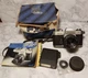 ~Vintage Yashica FX-2 Japan SLR Film Camera with 50mm F1.9 Lens Box and Manual~