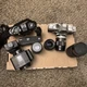 Film Camera Lot Parts Chinon CP-5 Petri ft lens 50mm 28mm 75-200 35-70 AF 35mm