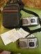 2 Vintage Kodak Advantix C700 Zoom APS Point & Shoot Cameras & Case & Papers