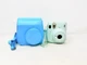 Fujifilm Instax Mini 11 Instant Film Camera Ice White w/Light Blue Case - Works