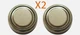x2 battery Cell for Konica TC T4 Acom-1 Autoreflex Camera