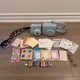 Fujifilm Instax Mini 8 Instant Camera Ice Blue Bundle Extra Lens, Case Like New