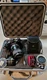 Olympus OM-2S Program 35mm Film SLR Camera w Multiple Lenses In Pelican Case