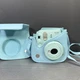 FUJIFILM Instax Mini 9 Ice Green Blue Instant Film Camera In Carry Case